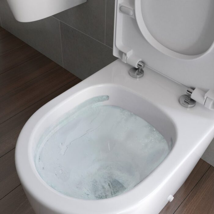 Rimless Back To Wall Comfort Height WC & Soft Close Seat