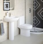 Bleu Back To Wall Comfort Height WC & Soft Close Seat