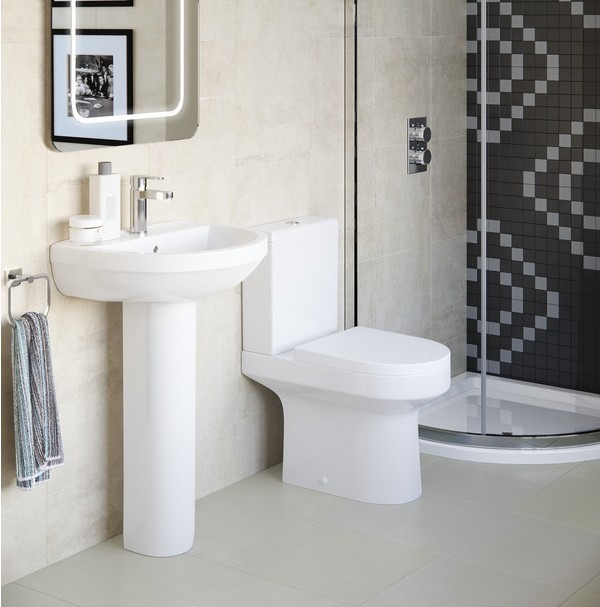 Bleu Back To Wall Comfort Height WC & Soft Close Seat