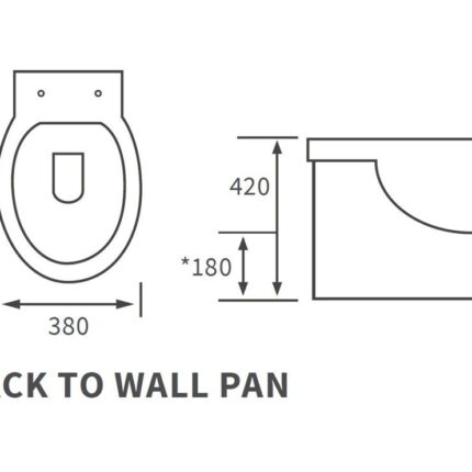 Moon Back To Wall WC & Soft Close Seat