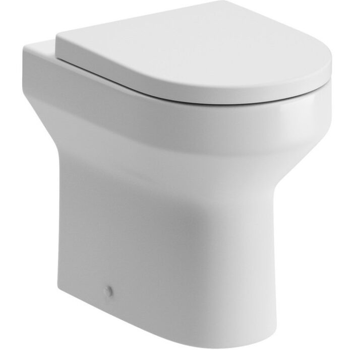 bleu back to wall toilet