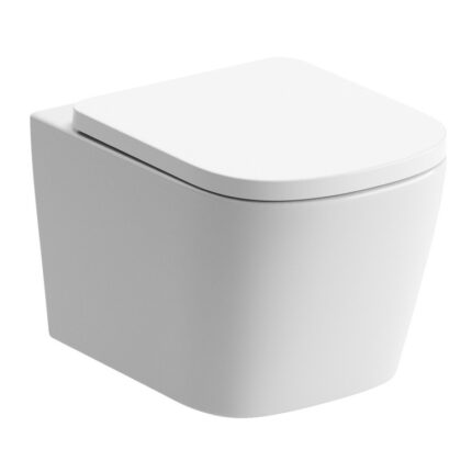 Rimless Wall Hung WC & Soft Close Seat