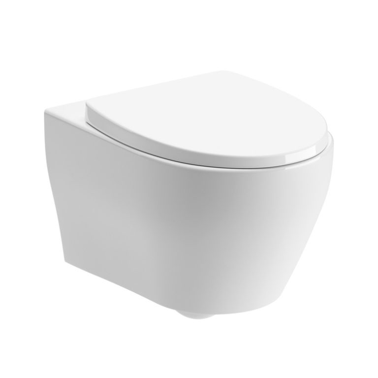 Rimless Wall Hung WC Soft Close Seat