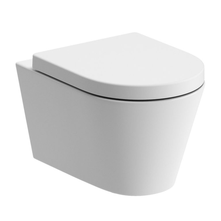 Rimless Wall Hung WC Soft Close Seat