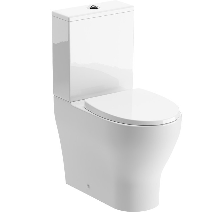 rimless short projection close coupled wc