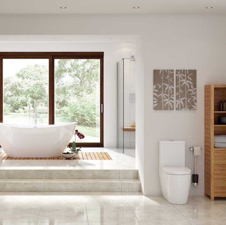 edge rimless close coupled toilet