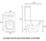 Close Coupled Open Back WC