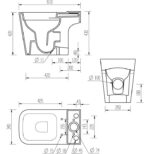 Close Coupled Open Back toilet