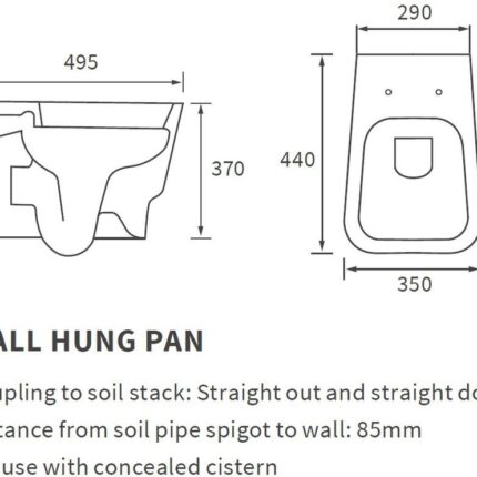 saturn wall hung toilet