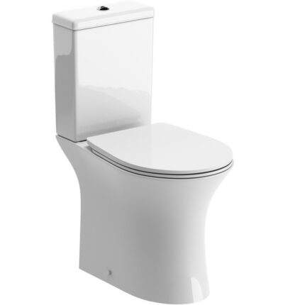 Rimless Close Coupled Open Back WC