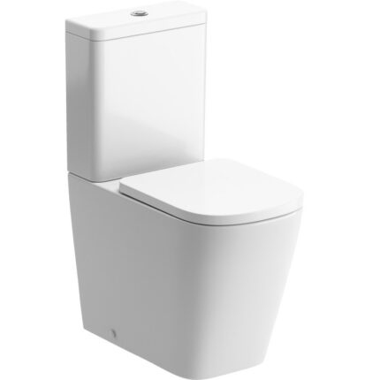 rimless close couple toilet