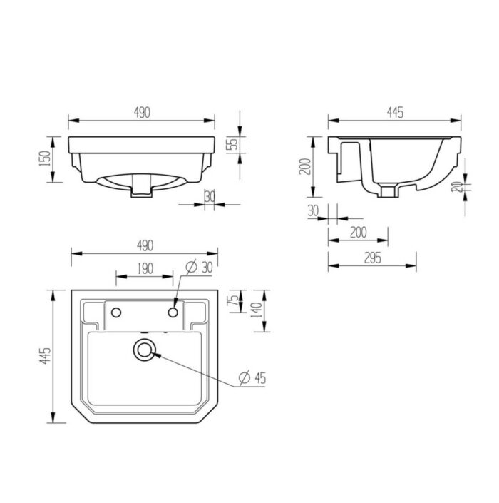 traditional-semi-recessed-basin