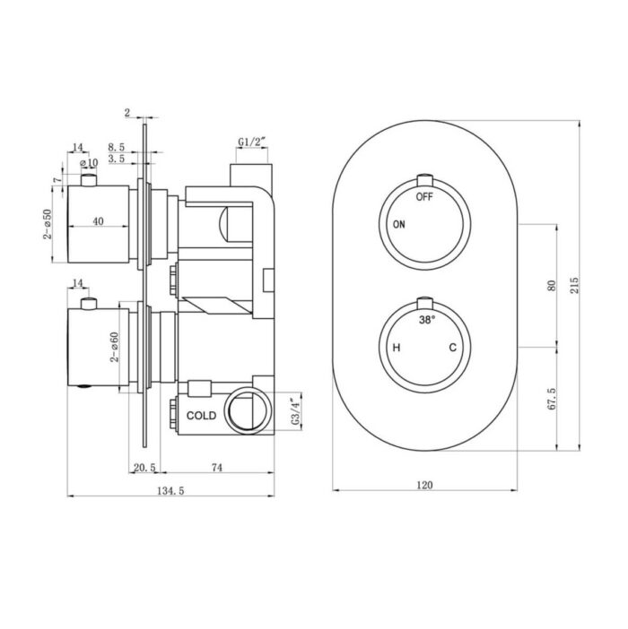 singleoutlettwinshowervalve