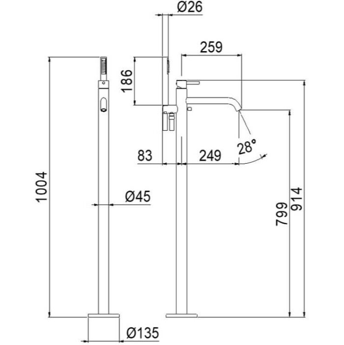 floorstandingbathfillertap