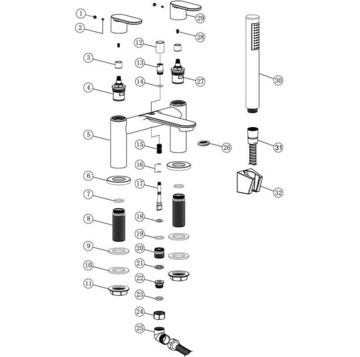 modernchromebathshowermixertap