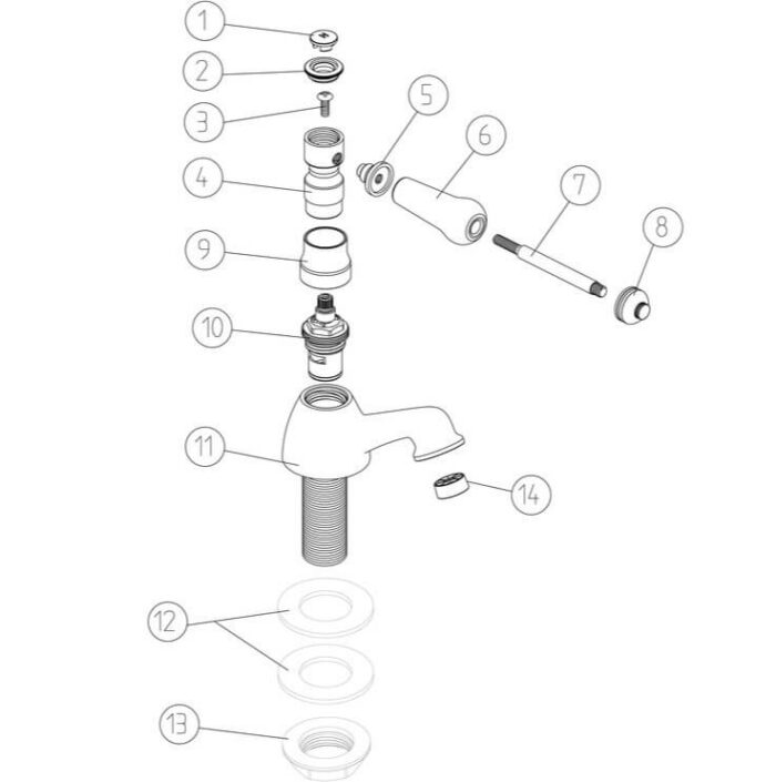 traditionalbasinpillartaps