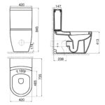 bidet-dimensions