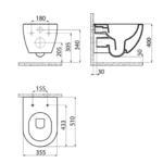 bidet-dimensions