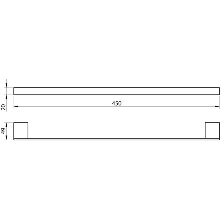 towel-bar-chrome-wall-mounted