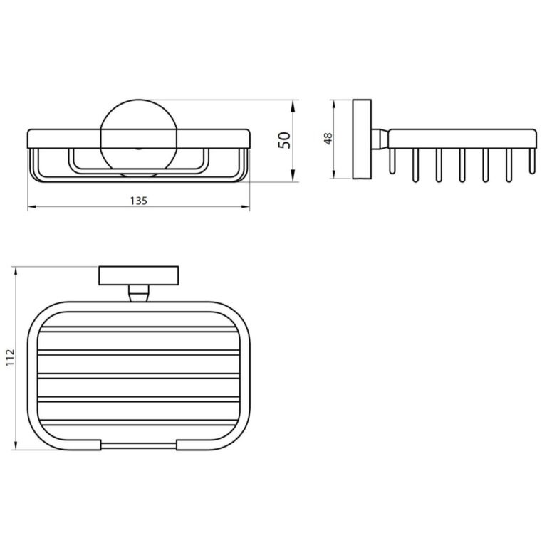 chrome-soap-dish-holder