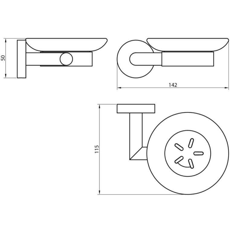 chrome-soap-dish-holder