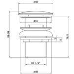 Chrome-easy-clean-basin-waste