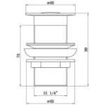 chrome-unslotted-round-basin-waste