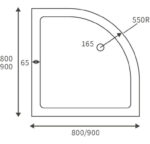 stonequadrantshowertray