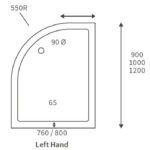 lowprofilequadrantshowertray