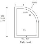 lowprofilequadrantshowertray