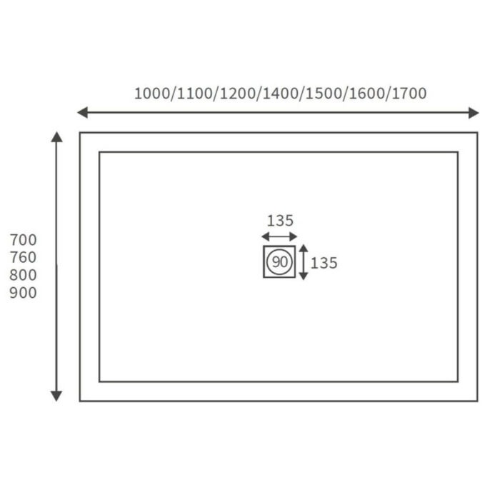 ultraslimrectangularshowertray