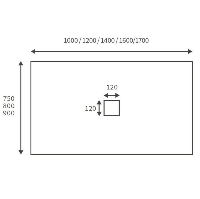 rectangularshowertray