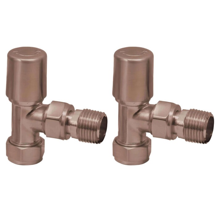 brushedbronzetowelrailangledvalve