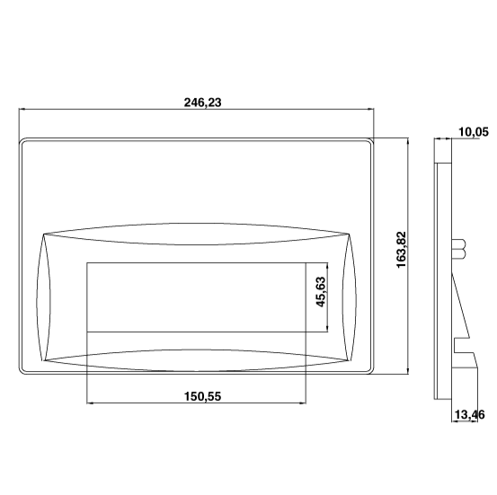 gp300100- toilet flush plate - concealed cistern flush plate - modern flush plate - high quality flush plate