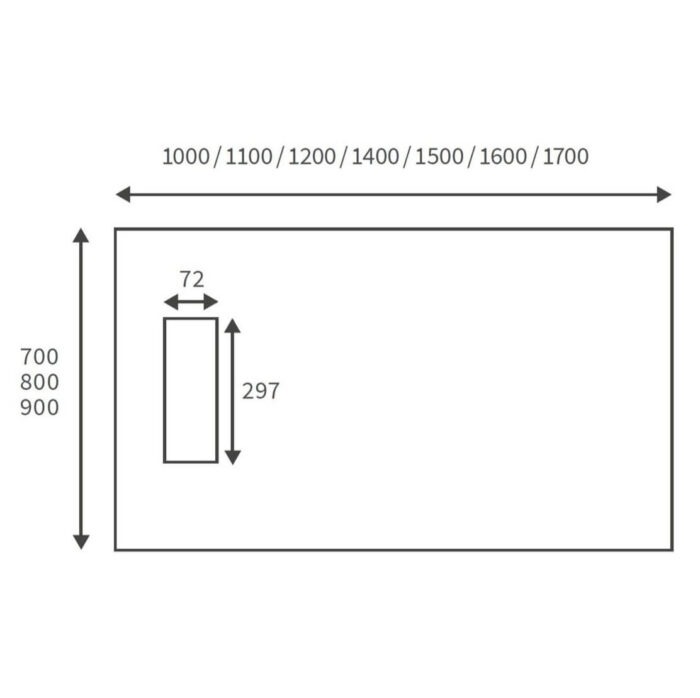 modernslimshowertray