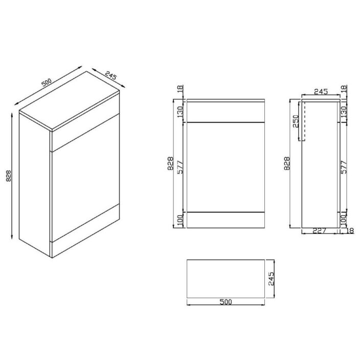 500mm-WC-Back-To-Wall-unit-modern-compact-unit