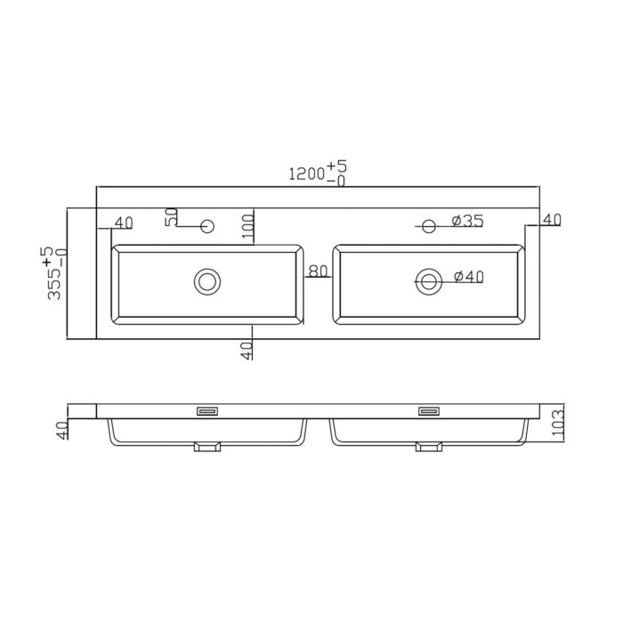 1200mm-Wallhung-unit-modern-compact-unit-double-basin-unit