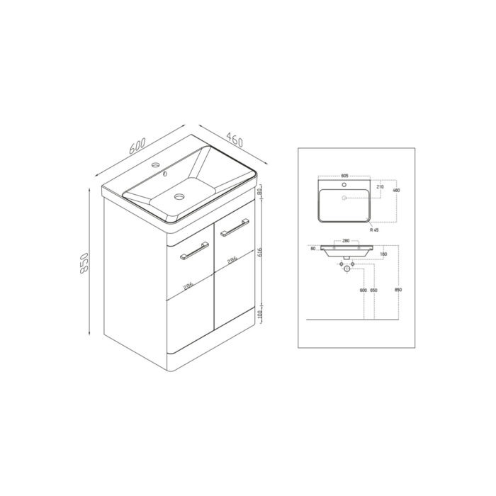 600mm-Floor-standing-unit-modern-compact-unit