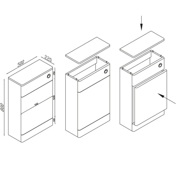 500mm-WC-Back-To-Wall-unit-modern-compact-unit-