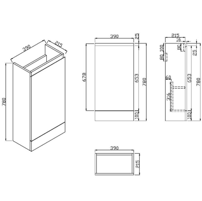 cloakroom-Floor-standing-unit-modern-compact-unit