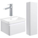 white vanity unit suite