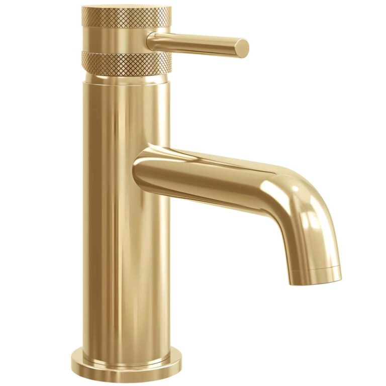 Scudo-Mono-Basin-Mixer-Brushed-brass