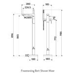 freestanding-muro-chrome-black-tap