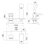 Groove Wall Mounted Basin / Bath Mixer Tap - Various Colours - Image 3